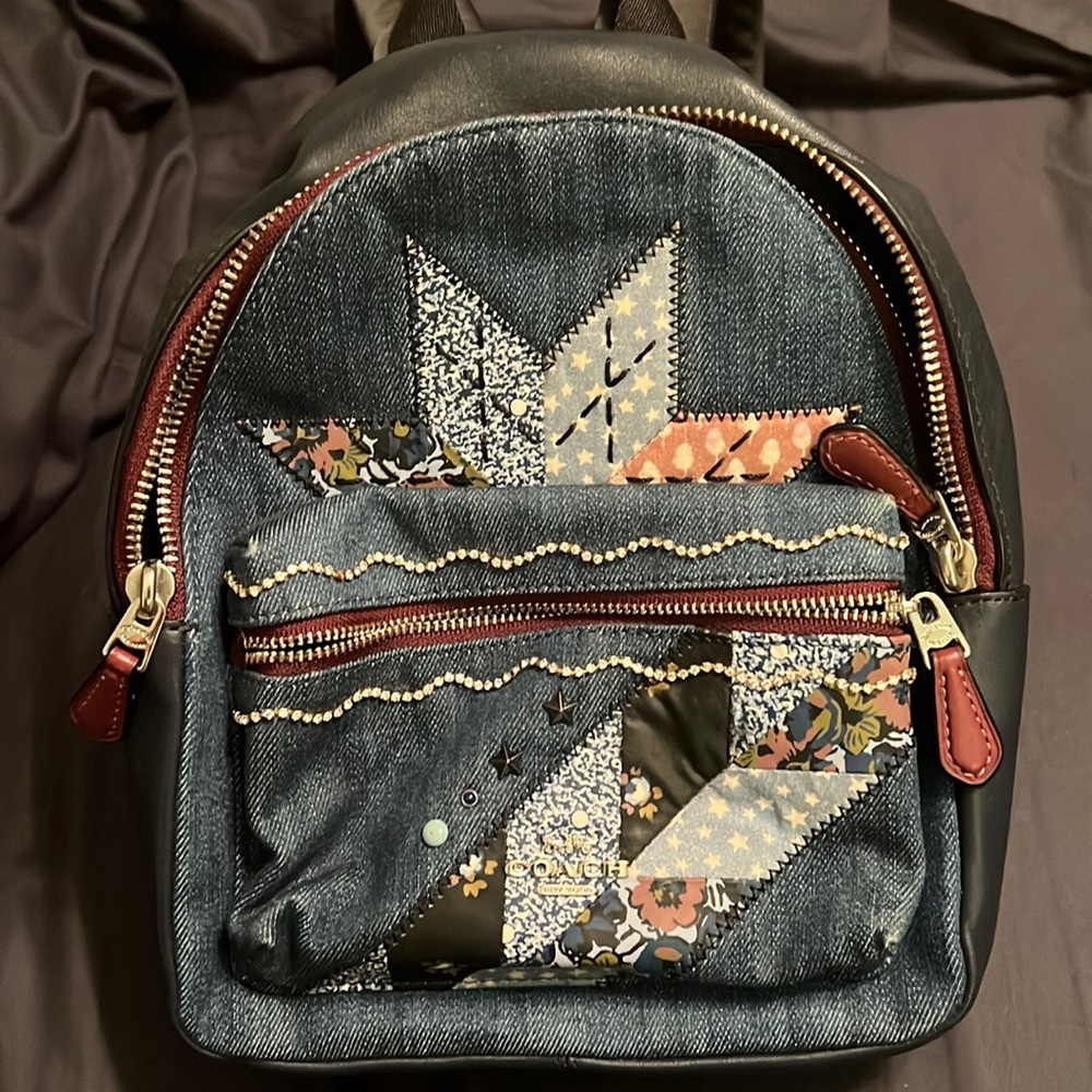 Coach mini backpack gently used - Picture 1 of 5